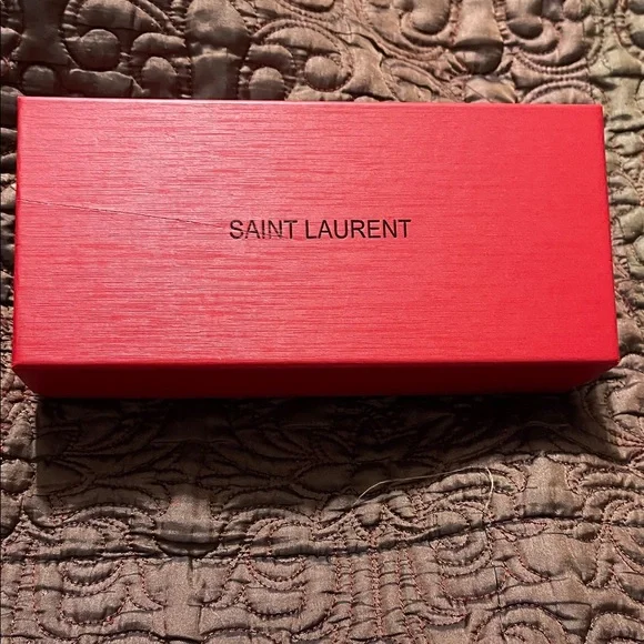 Yves Saint Laurent Black Rectangular Sunglasses